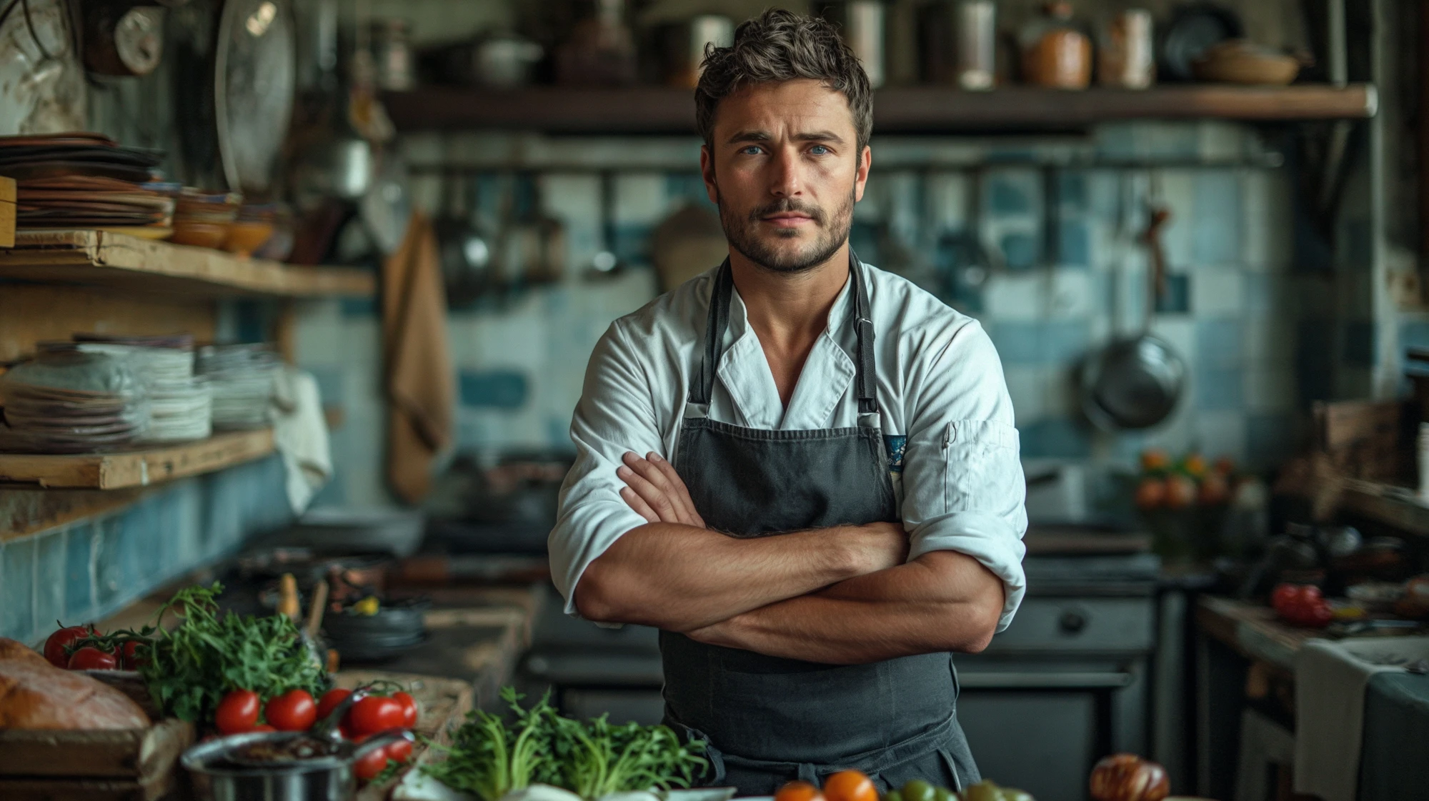 Chef James Whitfield in the Redbud Kitchen